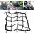 Bike Fuel tank, Seat,Carrier Helmets Bungee Cord Cargo Net (40 *40 CM) Universal Luggage Holder-Strong & Elastic Mesh
