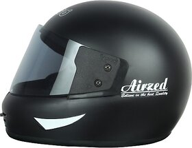 Virgo Airzed Motorbike Helmet (AirzedBlackMattTinted))