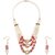 GoldNera Pink Exclusive Pearl Necklace with Earrings