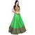 Saadhvi Light Green Bangalore Silk Embroidered Semi-Stitched Lehenga Choli