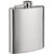 Mannat Stainless Steel Plain Hip Flask (Silver)