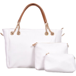 Marissa White Handbag for Women  Girls