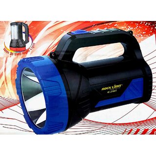                       Rock Light 40 Watts Heavy Battery Led Laser Torch Cum High Quality Ultra Bright Emergency Light (2 in 1 Product)                                              
