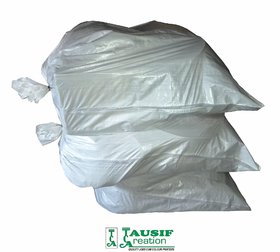 Tausif Creation New White Plain PP Thin Woven Bags/Sacks For Shipment/Parcel Packing Material (44 Inch x 54 Inch) 5 Pc