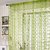 HomeStore-YEP 1 Piece Polyester Heart Design Door Curtains, Size 7 x 4 FT, Green