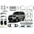 Car Chrome Accessories combo kit for Scorpio T5 by Fireplay. Full Exterior car accessories (long-lasting chrome 32Pcs)
