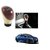 Auto Addict Leatherette Wooden Finished Gear Knob Beige Car Gear Shift knob For Maruti Suzuki Ciaz Facelift
