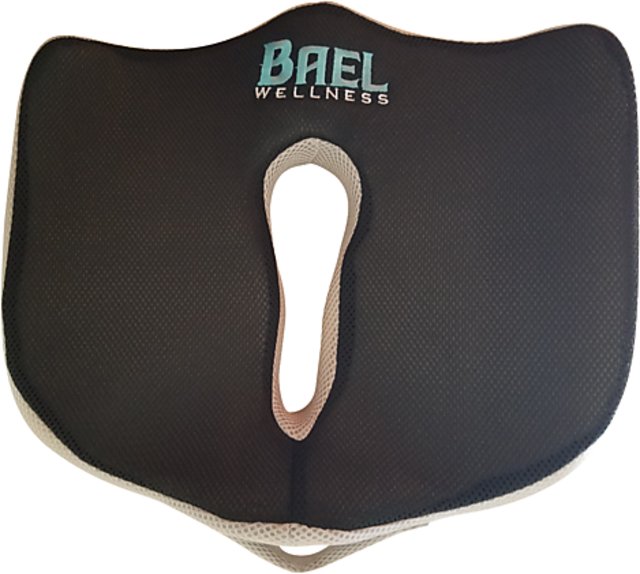 Bael Wellness Sciatica, Hernia, Coccyx & Tailbone Support Seat Cushion,  Black 