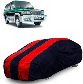 QualityBeast Extreme Car Body Cover for Toyota Qualis (Maroon Black)