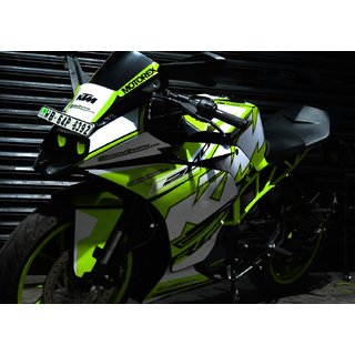 CR Decals KTM RC Full Body Custom Decals/Stickers/Wrap RACE EDITION Kit- NEON (RC 125/200/390)