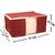 Tagve Set of 4 Extra Large Size Underbed Storage Bag, Storage Organiser, Saree Cover Set, Sari Packing Bag with Zip(Red)