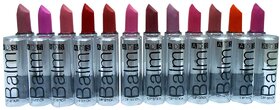 Pack Of 12 ADS Balm Matte Multicolor Lipstick 3 g