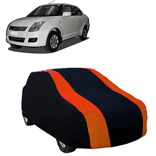 QualityBeast Extreme Car Body Cover for Maruti Swift Dzire Old (OrangeBlack)
