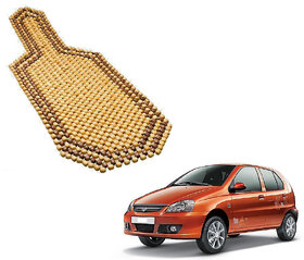 Auto Addict Car Wooden Bead Seat Cover Acupressure Design Set Of 1 Pcs For Tata Indica