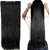 Osking Straight Full Head Synthetic Fibre Clip In Hair Extensions 5 Clips Based 24 Inch - For Women And Girls - Premium Quality (Natural Black)