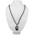 Men Style Religious Shiv Mahakal Locket Crystal Mala Black White Necklace Pendant For Men And Women