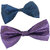 Wholesome Deal purple and navy blue neck bow tie (Pack of two)