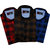 Spain Style Men Checkered Casual Slim Fit Multicolor Shirts ( Pack of 3 )