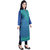 LC denim kurta FOR WOMEN with embroidery in light blue shade