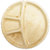 Woodka Premium Eco-Friendly Tableware - 12 Inch Round Compartment Plates/Disposable Plates/Leaf Plates (Pack of 25)