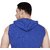 Dudlind Mens Casual Hooded Sleeveless T-Shirt Colour Blue Regular Fit | Casual Shirts for Mens Regular wear and Party wear