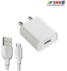 ERD TC-27 5V 2Amp High Speed Universal Charger with USB Cable-(White)