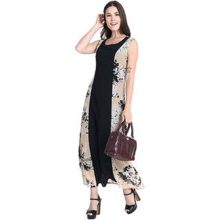                       Raabta Skin Life Print Long Dress RDW-11026                                              