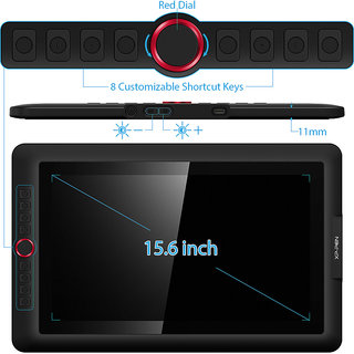 XP-PEN 15.6 Inch Drawing Pen Display Graphics Monitor Full-Laminated Technology Drawing Monitor