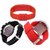 New Red Pack Of 3 Digital Looking Stylist Designing Watch For Kids