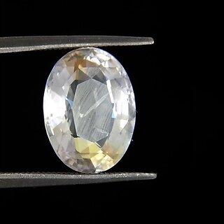                       Jaipur Gemstone 9.25 -Ratti IGLI White Sapphire Precious Gemstone                                              