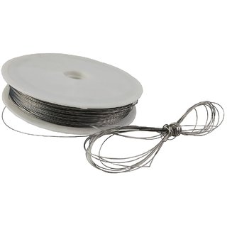 De-Ultimate Silver (65 Mtr) Metal Thread/Dori For Embroidery,Sewing,Bead Art,Piping, Apparels,Wrapping,Handicraftworks