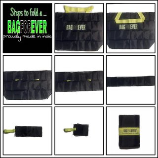 Buy Bagforever Pack Of 6 (Assorted Colors) Foldable Shopping Bags 6 ...