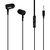 KSJ High Bass Best Sound In-Ear Earphone Without Mic Compatible With All 3.5mm jack - Black