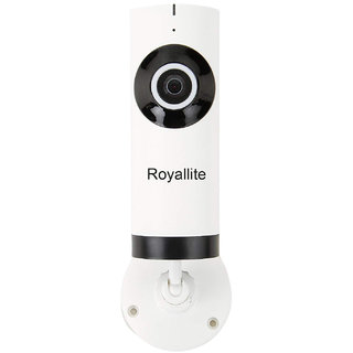 Royallite Wireless Fisheye Vision 180D1002W Panoramic IP Camera (Support Upto 128 GB SD Card) (White)