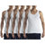 lavos Men's Cotton White vest lm 2126(Assorted Pack of 5)
