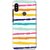 Ezellohub Printed Hard Mobile back case cover for Redmi Note 6 Pro - clour strip