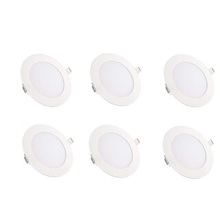 NIPSER 7 Watt LED Concealed Light, Cool Day Light, Premium Quality (Pack of 6)