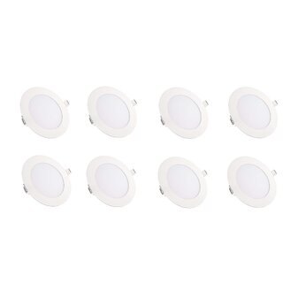 NIPSER 7 Watt LED Concealed Light, Cool Day Light, Premium Quality (Pack of 8)