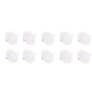 NIPSER 7 Watt LED Concealed Light, Cool Day Light, Premium Quality (Pack of 10)