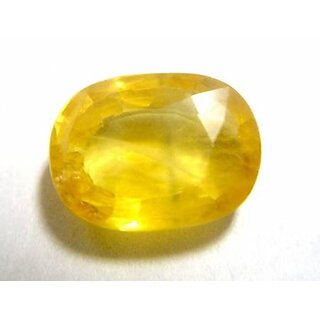                       Gurpreet Gems 4.00 Ratti To 5.00 Ratti Natural Certified Yellow Sapphire-pu                                              