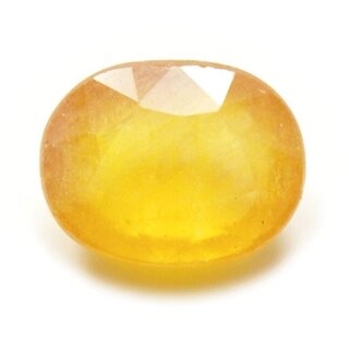                       4.00 Ratti to 5.00 Ratti Certified Yellow Sapphire (Pukhraj) Natural Original Gemstone for Unisex by Proaom Jaipur Stone                                              