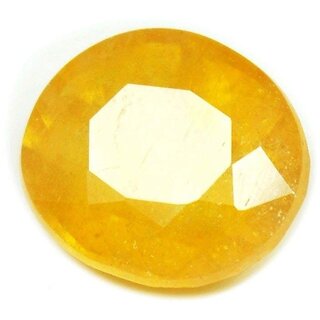                       Natural Yellow Sapphire Stone Certified Loose Precious Pukhraj Gemstone 4.00 Ratti to 5.00 Ratti By Proaom Jipur Stone                                              