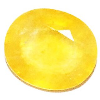                       Yellow Sapphire Pukhraj Natural Certified Original Unheated Gemstone Lab Certified Top Quality 6.00 Ratti to 7.00 Ratti By Proaom Jipur Stone                                              