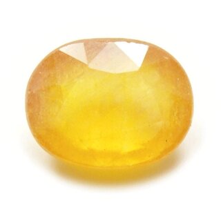                       10.00 Ratti to 11.00 Ratti Certified Yellow Sapphire (Pukhraj) Natural Original Gemstone for Unisex by Proaom Jaipur Stone                                              