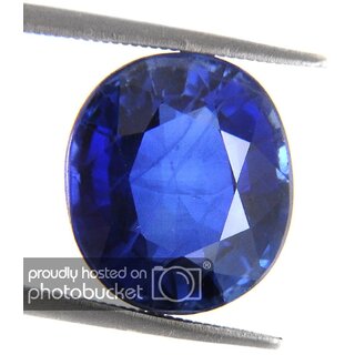                       Gurpreet Gems Blue Sapphire 5.00 Carat Natural Certified  Gemstone (Neelam Stone)                                              