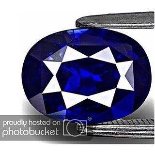                       Gurpreet Gems  Blue Sapphire 7.00 Carat 100 Original Certified Natural Gemstone (Neelam Stone)                                              