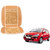 Auto Addict Car Seat Wooden Bead Seat Cover Cushion with Beige Velvet Border For Hyundai Getz