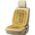 Auto Addict Car Seat Wooden Bead Seat Cover Cushion with Beige Velvet Border For Hyundai Getz
