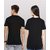 Zooks Duo Couple Men  Women Round Neck Black T-Shirt