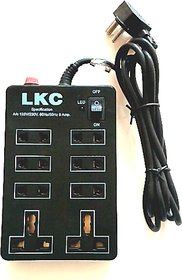 Extension Cord Board with 4 yard wire (LKC) - 8 Socket - 6 AMP - Power Strip